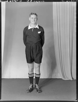 E G Boggs, member of the All Blacks, New Zealand representative rugby union team