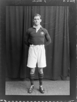 J Clark (vice captain), member of the Australian representative rugby team vs New Zealand All Blacks, Bledisloe Cup 1931