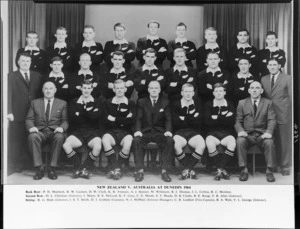 All Blacks, New Zealand representative rugby union team [third test vs Australia ?] 1964
