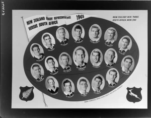 All Blacks, New Zealand representative rugby union team vs South Africa, 1965