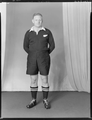 R A Dalton, member of the All Blacks, New Zealand representative rugby union team