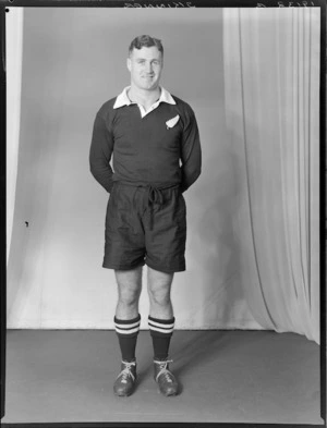 K Skinner, member of the All Blacks, New Zealand representative rugby union team