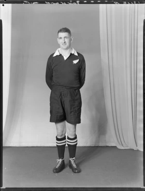 M P Goddard, member of the All Blacks, New Zealand representative rugby union team