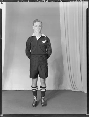 L T Savage, member of the All Blacks, New Zealand representative rugby union team