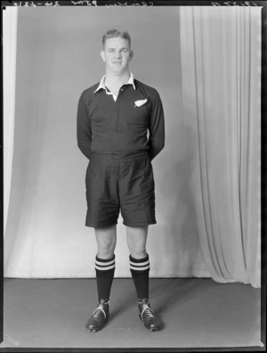 P J B Crowley, member of the All Blacks, New Zealand representative rugby union team