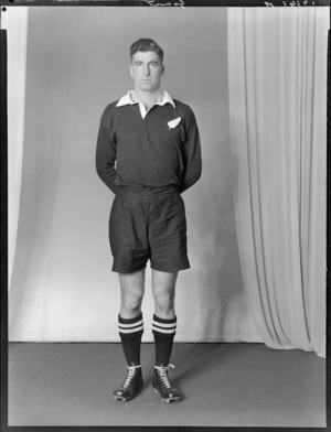 L A Grant, member of the All Blacks, New Zealand representative rugby union team