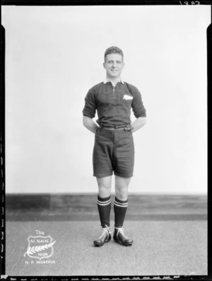 N P McGregor, member of the All Blacks, New Zealand representative rugby union team, tour of South Africa, 1928