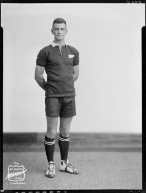 G Scrimshaw, member of the All Blacks, New Zealand representative rugby union team, tour of South Africa, 1928