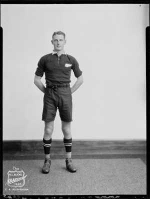 C A Rushbrook, member of the All Blacks, New Zealand representative rugby union team, tour of South Africa, 1928
