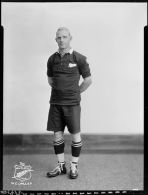 W C Dalley, member of the All Blacks, New Zealand representative rugby union team, tour of South Africa, 1928