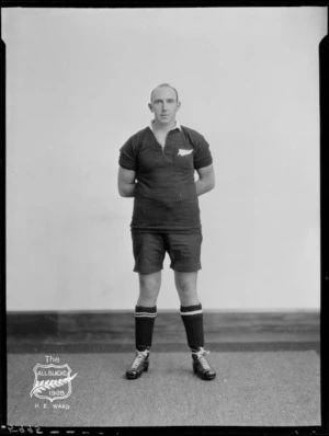 E P Ward, member of the All Blacks, New Zealand representative rugby union team, tour of South Africa, 1928