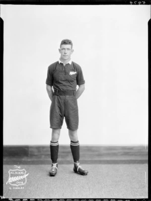 S Hadley, member of the All Blacks, New Zealand representative rugby union team, tour of South Africa, 1928