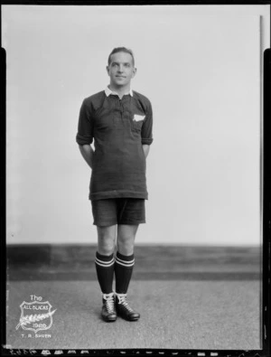 T R Sheen, member of the All Blacks, New Zealand representative rugby union team, tour of South Africa, 1928
