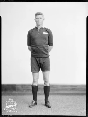 C J Brownlie, member of the All Blacks, New Zealand representative rugby union team, tour of South Africa, 1928