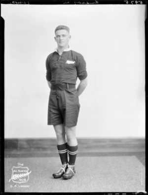 D F Lindsay, member of the All Blacks, New Zealand representative rugby union team, tour of South Africa, 1928