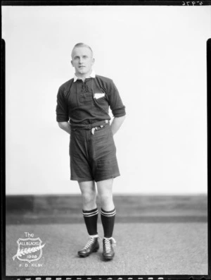 F D Kilby, member of the All Blacks, New Zealand representative rugby union team, tour of South Africa, 1928
