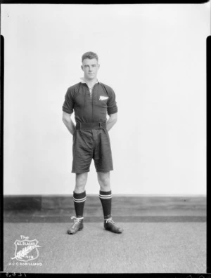 A C C Robilliard, member of the All Blacks, New Zealand representative rugby union team, tour of South Africa, 1928