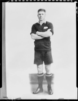 M J Brownlie, Captain of the All Blacks, New Zealand representative rugby team to South Africa, 1928