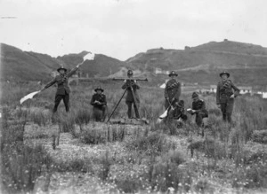Signallers at Fort Dorset, Wellington
