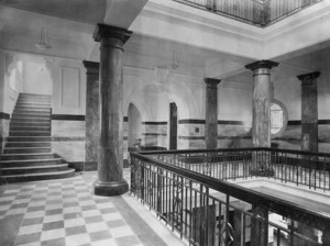 Another view of marble work on first floor [Parliament Buildings]