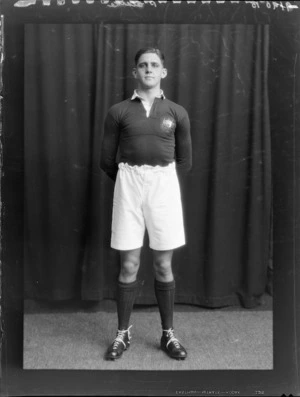 P Clark, member of the Australian representative rugby team vs New Zealand All Blacks, Bledisloe Cup 1931