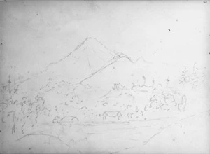 [Medley, Mary Catherine], 1835-1922 :[Mount Egmont from Omata? 1903?]