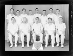 Members of the Municipal Cricket Club, winners F grade