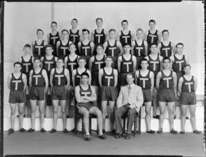 Members of the Wellington Technical College athletic team