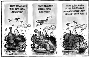 Evans, Malcolm Paul, 1945- :'New Zealand the day man arrived!' 18 January 2013