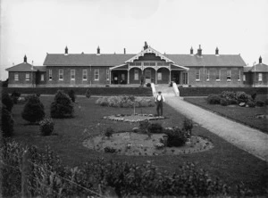 Gardeners in the grounds of the Public Hospital in Stratford