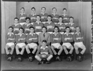 Wellington Technical College, 1st XV rugby union team, 1953