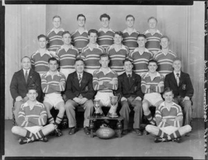 Eastbourne Rugby Football Club, 3rd XV 2nd division, with cups, 1953