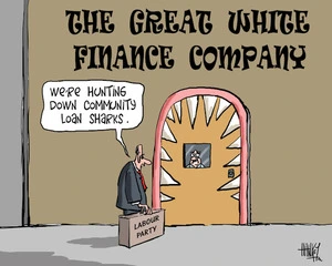"We're hunting down community loan sharks." 11 May 2010