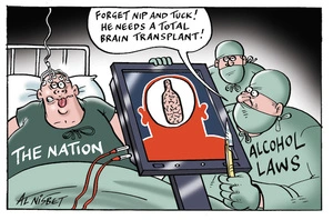 "Forget nip and tuck! He needs a total brain transplant! 2 May 2010