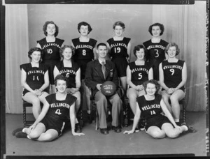 Wellington women's 1954 representative senior B basketball team