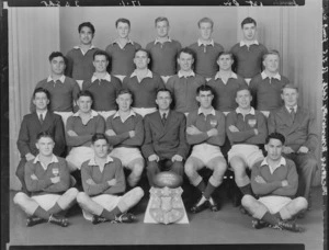 Victoria University College rugby football club team, junior 1st division, 1954
