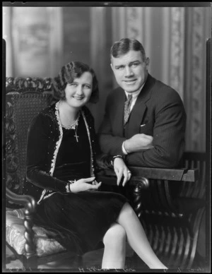 Boxer Thomas Heeney with his wife Marion