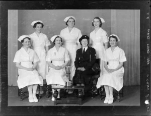 Red Cross 1953 team, Group 7 with trophy