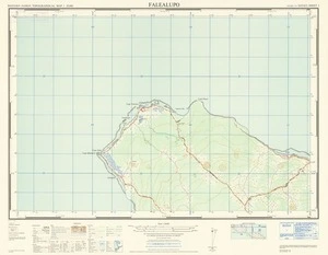 Falealupo [electronic resource] compiled from multiplex instrument plots by the Department of Lands and Survey, New Zealand, and field interpretation of aerial photographs by the Department of Lands and Survey, Western Samoa; final drawings are by the Department of Lands and Survey, Western Samoa; drawn by K.F. Fa'asau.