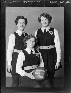 St Mary's College girls of the 1954 Wellington minor basketball representatives