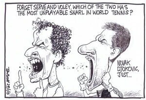 Scott, Thomas, 1947- :'Forget serve and voley, which of the two has the most unplayable snarl in world tennis?' 29 January 2013