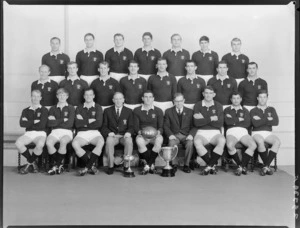 Wellington Rugby Football Union representative team of 1967, winners of the Fred Lucas and Saundercock Cups