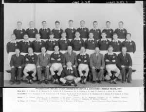 Wellington Rugby Football Union Representatives and Ranfurly Shield team