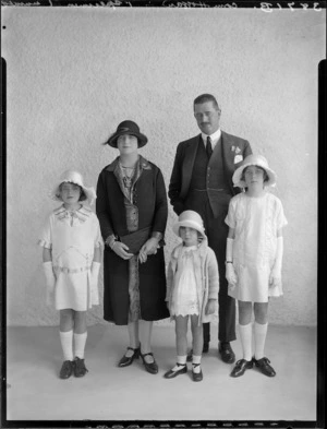 Hon J G Coates and family