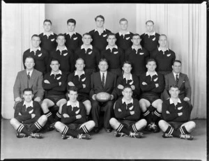 All Blacks, New Zealand rugby representatives vs Australia, 1st test at Wellington, 1958