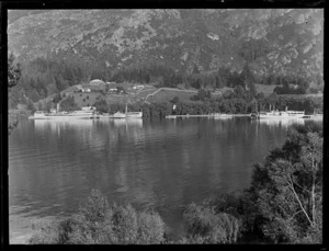 Passenger steam boats and other boats on Lake Wakatipu, Queenstown-Lakes District