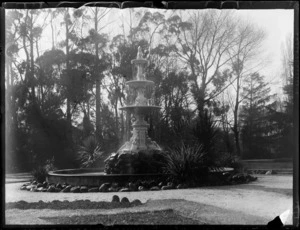 Water fountain, Christchurch garden and domain