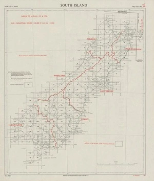 Index to N.Z.M.S. 177 & 177A cadastral series 1:63,360 (1 inch to 1 mile). South Island [electronic resource].