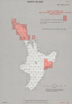 Index to NZMS 290 New Zealand land inventory 1:100 000. North Island [electronic resource].