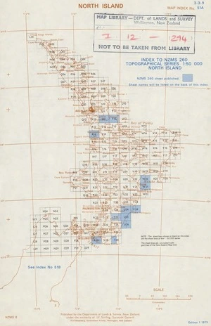Index to NZMS 260 topographical series 1:50 000. North Island [electronic resource].